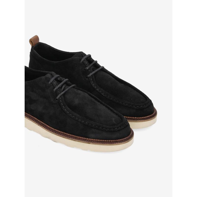 DOCK DERBY - SUEDE/CICLON - BLACK/OLD CAMEL